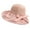 Pink, variant on BadPiggies Sun Hat for Women UV Protection UPF50 Straw Beach Hat Foldable Wide Brim Summer Travel Hats (White)
