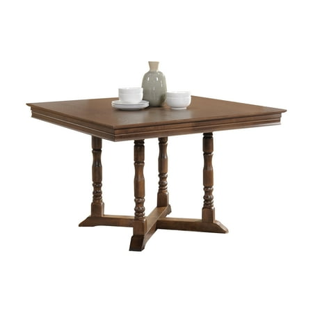 Acme Wilfried Square Dining Table In Walnut