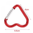 thumbnail image 2 of 20PCS Heart Shape Keychain Clips Mini Small Carabiner -Aluminum Durable Quick Release Auto Locking D-shape Spring Loaded Clip for for Home Rv Camping Fishing Hiking Traveling and Sports, 2 of 6