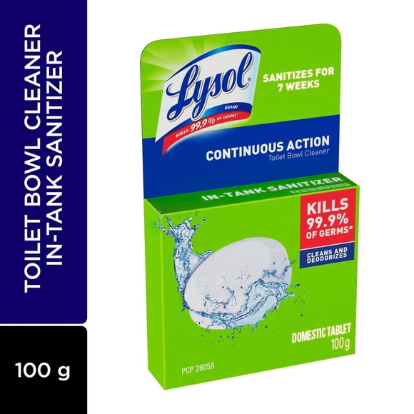 Lysol Toilet Bowl Cleaner, Continuous Action Puck, 100 g