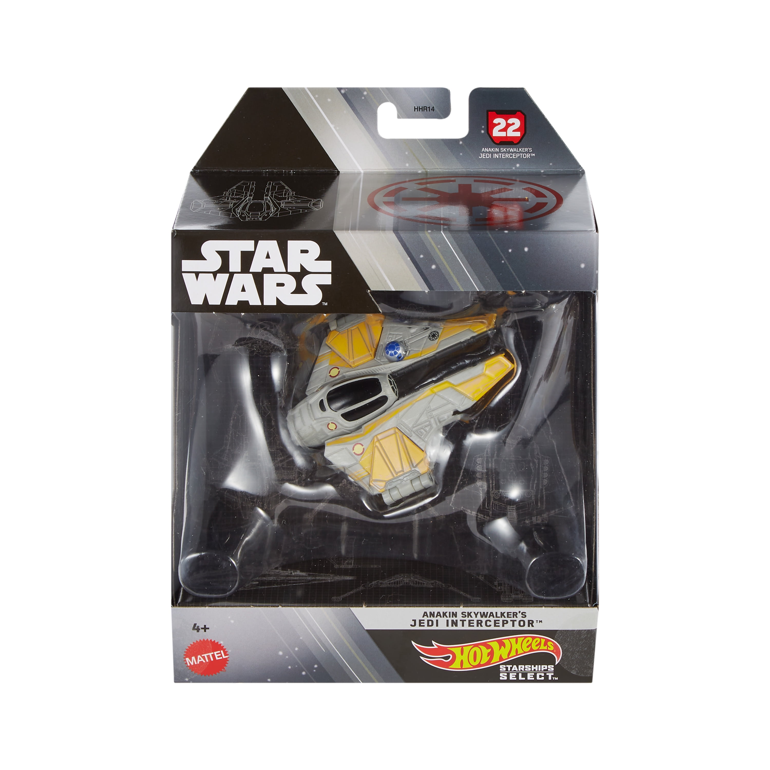 Hot Wheels Star Wars Premium Replica Rocket & Spaceship Play Vehicles, Gift for Adults Collectors, 0.32 lb