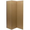 Oriental Furniture 6 ft. Tall White Cardboard Room Divider 3 Panel
