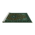 thumbnail image 2 of Ahgly Company Machine Washable Indoor Rectangle Persian Turquoise Blue Traditional Area Rugs, 7' x 10', 2 of 4
