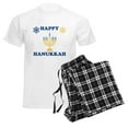 thumbnail image 6 of CafePress - Happy Hanukkah Pajamas - Men's Light Loose Fit Cotton Pajama Set, 6 of 7