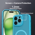 thumbnail image 4 of BLACK+DECKER for iPhone 14 Cases, Compatible with MagSafe, Shockproof Military-Grade Protection, Magnetic Phone Case for iPhone 14 Pro, Blue [Changeable Buttons, Lanyard], 4 of 10