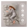 thumbnail image 3 of Edredón King Size XL Acolchado Reversible Esquimal Relleno Down, Compatible Con Funda Duvet Taupe, 3 of 7