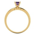 thumbnail image 4 of Clara Pucci 14K Yellow Gold 0.5ct Alexandrite Solitaire Ring for Women, 4 of 8