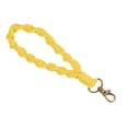 thumbnail image 1 of Unique Bargains Wrist Lanyard for Keys, Braided Twisted Keyring Hand Wrist Lanyards, Yellow, 1 of 5