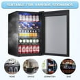 thumbnail image 4 of Antarctic Star Beverage Refrigerator -150 Can Mini Fridge for Soda Beer or wine,Small Drink Dispenser, For Office or Bar with Adjustable Removable Shelves，4.5 Cu. Ft. (Black), 4 of 14