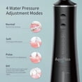 thumbnail image 3 of Portable wireless dental water flosser, 300 water tank, rechargeable travel dental cleaner, 7 waterproof electric flosser 609 (black), 3 of 4