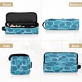 thumbnail image 3 of Hair Tools Storage with Heat Resistant Mat- Interwoven by Lines Printed Curling Iron Travel Bag/Flat Iron Case for Women, 3 of 8