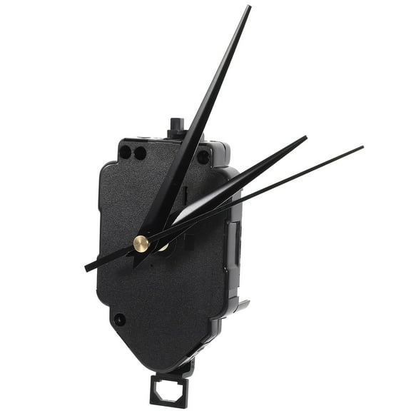 PBPBOX 1Set Replacement Clock Mechanism Black Plastic Pendulum Clock Movement