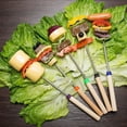 thumbnail image 6 of Marshmallow Roasting Sticks Smores Skewers for Fire Pit 5Pcs 32inch Telescoping Sausage BBQ Hot Dog Forks Portable Carrying Bag for Camping, Backyard, 6 of 7
