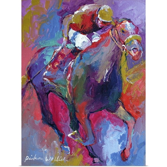 Great BIG Canvas | Rolled Richard Wallich Poster Print entitled Jockey
