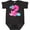 Black Leopard, variant on Dinosaur Party-second Birthday Girls Baby Bodysuit