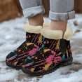 thumbnail image 4 of Psesaysky Graffiti Snow Boots for Women Girls Warm Slip-on Fashionable and Wear-Resistant Snow Boots, 4 of 7