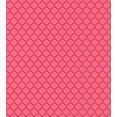 thumbnail image 3 of Coral Duvet Cover Set, Quatrefoil Pattern Gothic Renaissance Era Antique Design Traditional Motif, Decorative 3 Piece Bedding Set with 2 Pillow Shams, Calking Size, Coral and Red, by Ambesonne, 3 of 3
