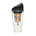 thumbnail image 1 of Portable Plastic Cereal Cup for Breakfast On the Go, To Go Cereal and Milk Container, 0 Spoon or Bowl Required White 25-26, 1 of 5