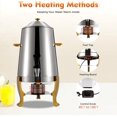 thumbnail image 3 of YIYIBYUS 3.5 Gallon Hot Beverage Dispenser, Stainless Steel Coffee Urn Chafer w/Two Heating Methods, Hot Drinks Dispenser for Milk Coffee Tea Water Juice - Parties Event Buffet Catering, 3 of 14