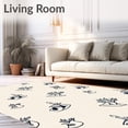 thumbnail image 2 of ODIKA 2'x3' Machine Washable Non-Slip Area Rug, Sleigh Bells Xmas Hallway Non Slip Comfort Pair High Traffic Rug with Pad, Ivory, 732718, 2 of 8