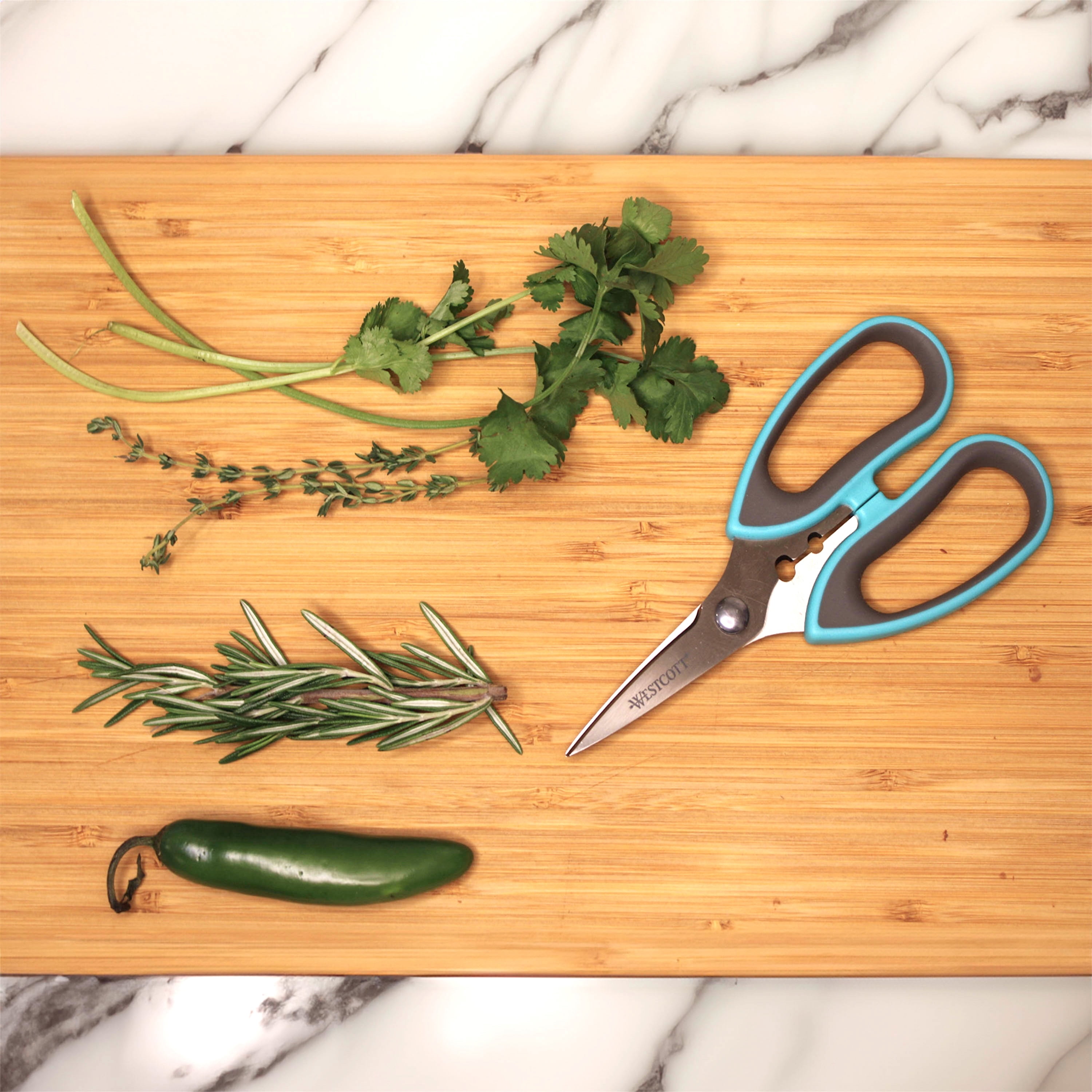 Westcott Titanium Bonded Soft Handle Kitchen Shears, 4-Pack