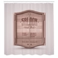 thumbnail image 2 of Ambesonne Western Shower Curtain, Antique Saloon Door, 69"Wx70"L, Warm Taupe Brown, 2 of 4