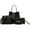 Black, variant on 4Pcs Women Bags Set Purse Shoulder Handbag Tote Messenger Satchel Bag Crossbody Card Case Holder Wallet