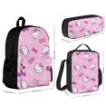 thumbnail image 2 of Hello Kitty 3 Pcs Backpack Set With Lunch Bag And Pencil Case Casual Bookbag Lunch Box Pencil Box, 2 of 6