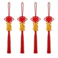 thumbnail image 2 of PATLOLLAV 2024 Chinese New Year Decorations Dragon Lucky Charms Red Hanging Tassels Feng Shui Decor Good Luck Charms Chinese Knot Decoration for Good Luck Wealth Fortune Success Car, 2 of 5