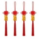 thumbnail image 2 of Juego de 4 adornos Feng Shui para Año Nuevo | Borlas colgantes rojas con nudo y monedas para la buena suerte y la riqueza | Decoración para puerta, pared y coche para la fiesta de Año Nuevo chino, 2 of 7