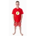thumbnail image 5 of DC Comics Big Boys' The Flash Logo Short Sleeve Shirt Pajama Short Set, 5 of 7