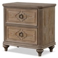 thumbnail image 5 of Furniture of America Weile Wood Queen 3-Piece Bedroom Set in Oak, 5 of 20