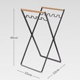 thumbnail image 2 of Zshan 1 piece（Black）Portable Garbage Bag Stand - Folding Camping Garbage Rack,Multi-Use Trash Bag Shelf Rubbish Bag Shelf Waste Sorting Bin for Living Room,Kitchen,Office, 2 of 5