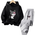 thumbnail image 3 of Sudadera con capucha de moda divertida de los años 90, sudaderas góticas Y2k, conjunto de sudadera con capucha Kuromi japonesa, sudadera para niñas, ropa, tops, sudadera, ropa, 3 of 5