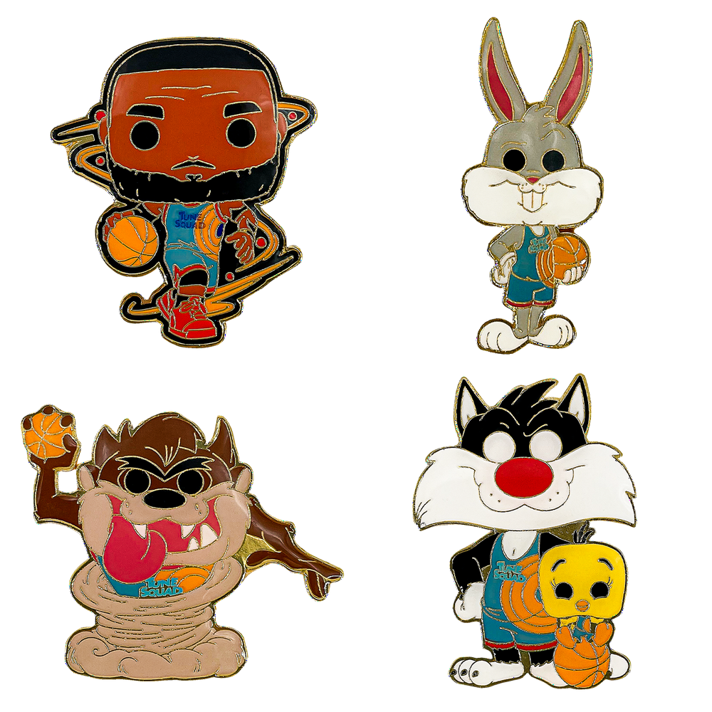 Funko POP! 4pc Enamel Pin Set: Space Jam: A New Legacy - Tune Squad - Walmart Exclusive