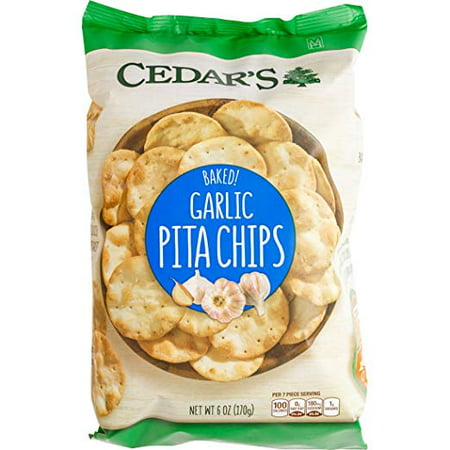Cedar's Baked Pita Chips 6oz (Garlic)