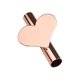 thumbnail image 4 of Jarrones de pared de metal tubulares, modernos soportes para plantas de secado, decoración de pared para porche y hogar. corazón de oro rosa, 4 of 9
