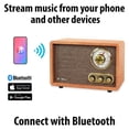 thumbnail image 2 of Victrola Willow Retro Bluetooth FM/AM Radio (Walnut), 2 of 5
