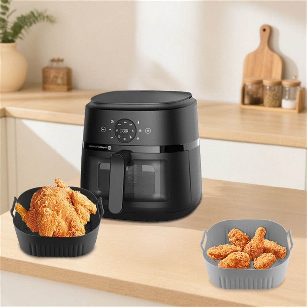 2 Pcs Silicone Air Fryer Liner Non-Stick Baskets For Na229 220 6Qt 4.2L