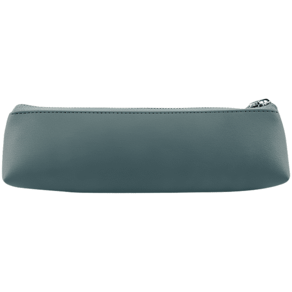 Series Small Pencil Pouch, Creative Triangle Stationery Pouch, Fresh Blue-Green PU Leather Pencil Case, Portable, Zipper Pencil Case Pouch for Students, Travel