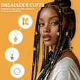 thumbnail image 2 of VANIDO 140Pcs Hair Styling Accessories One-Piece Molded Bend-Resistant & Durable Hair Jewelry for Braids Bulk Hair Beads and Charms, 2 of 7