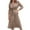 Khaki, variant on Kaemgyyd Mid-Length Jackets for Women Belted Windbreaker Double Breasted Trench Classic Fall Fashion Overcoat with Pockets