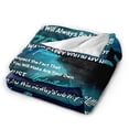 thumbnail image 2 of Wijzvio To My Son Throw Blanket Soft Fuzzy Fleece Blanket For Couch Bed Living Room Decoration 60"X50", 2 of 9