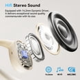 thumbnail image 5 of Open Ear Earbuds, Bluetooth 5.4 Wireless Earbuds with Earhooks, 70Hrs Playtime Bluetooth Earphones with LED Display Charging Case, Hifi Stereo Over Earbuds IP7 Waterproof for Sports, Running, Workout, 5 of 10