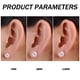 thumbnail image 2 of Pendientes de perlas reales de agua dulce blancas de plata de ley para mujer | Pendientes hipoalergénicos con perlas cultivadas genuinas, 2 of 6