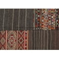 thumbnail image 1 of Ahgly Company Indoor Rectangle Contemporary Brown Patchwork Area Rugs, 7' x 9', 1 of 6
