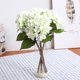 thumbnail image 2 of Ramo de hortensias artificiales, flores de seda, boda, fiesta nupcial, decoración del hogar (blanco verde), 2 of 2