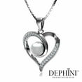 thumbnail image 5 of Pearl Jewellery Set Heart Necklace & Heart Earrings  Silver Pendat, 5 of 11