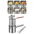 thumbnail image 1 of HLONK Friteuse en Acier Inoxydable Petite Friteuse pour Pique-Nique Combo Cuisson 1.8L, 1 of 8