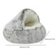 thumbnail image 3 of Cama de felpa para mascotas, cojín redondo para gatos, cesta para casa de gatos, bolsa de dormir (café 35*35cm) Sywqhk Libre de BPA, 3 of 3